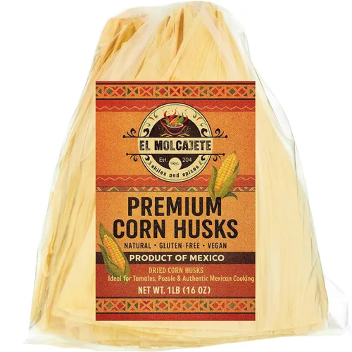 Hojas de maíz para tamales 1 libra – Hojas de maíz secas premium, envolturas de hoja mexicana naturales y auténticas, frescas y sabrosas de El