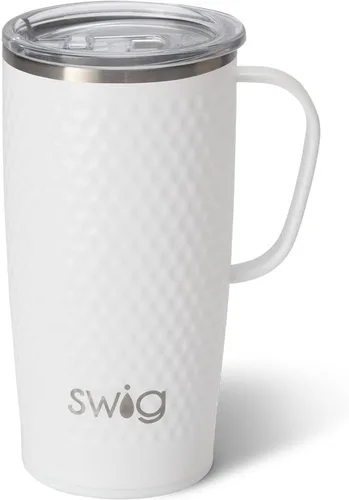 Miniatura 53 de Swig Life Taza de Viaje de 18 oz, Vaso Aislante con Asa y Tapa, Taza de Café de Viaje, Compatible con Portavasos, Acero Inoxidable, Vaso de 18 oz