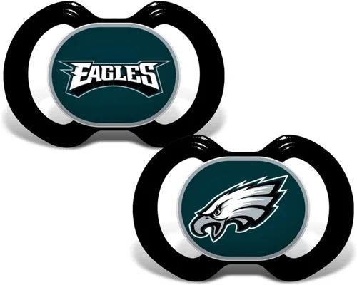 Baby Fanatic NFL - Chupetes unisex para bebé, 2 unidades 27-Color del equipo