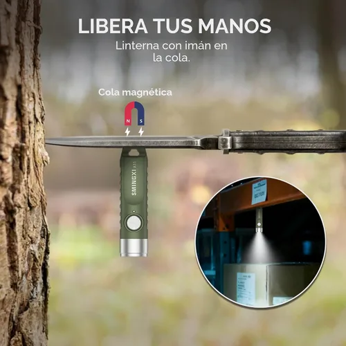Miniatura 5 de Llavero recargable A11 - Mini linterna de bolsillo, llavero de 500 lúmenes altos, linternas EDC, impermeable, pequeña y ligera para el transporte