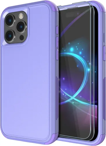Miniatura 35 de Diverbox Funda para iPhone 15 Plus [a prueba de golpes] [a prueba de caídas] [protector de pantalla de vidrio templado], funda de protección