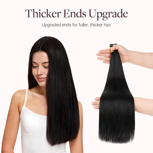 Miniatura 8 de GOO GOO I Tip - Extensiones de cabello humano real, 20 pulgadas, 1.76 oz, 50 S, extensiones de cabello Remy invisible, 1 negro azabache