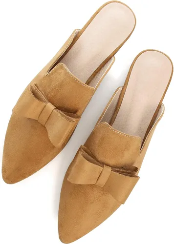 Miniatura 2 de mocasines para mujer con lazo, mocasines con punta puntiaguda, de verano, zapatos planos sin cordones