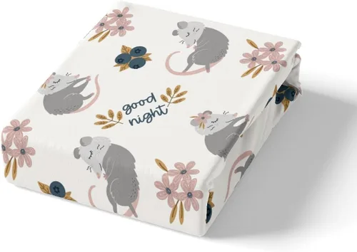 Miniatura 3 de Juego de sábanas con diseño de animales de dibujos animados, tamaño Queen, juego de ropa de cama de zarigüeya