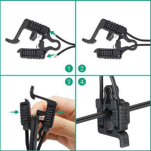 Miniatura 5 de EDISHINE Paquete de 6 conectores de cable de bajo voltaje, conectores de cable de iluminación de paisaje, impermeables, para iluminación