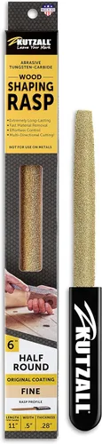 Miniatura 18 de Kutzall Escofina de mano original de 6 pulgadas, gruesa, raspadora de madera utilizada para carpintería y modelado, con mango ergonómico de agarre