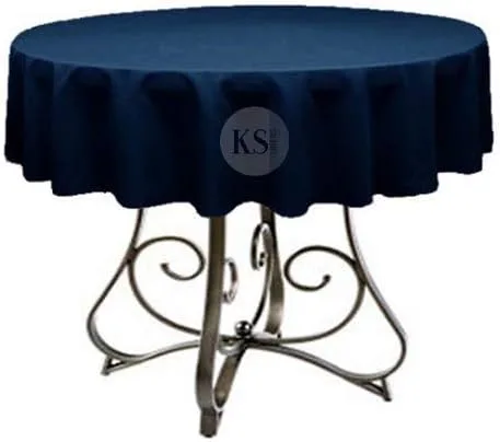 Miniatura 35 de Mantel redondo de poliéster de 72 pulgadas, disponible en más de 45 colores, ideal para restaurantes y superposiciones versátiles de eventos, elige