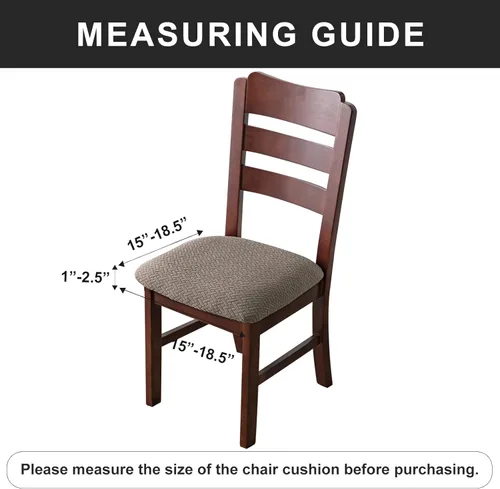 Miniatura 3 de Genina Fundas de Asiento Impermeables para Sillas de Comedor Fundas de Sillas de Comedor Fundas de Asiento de Sillas de Cocina Fundas Deslizables