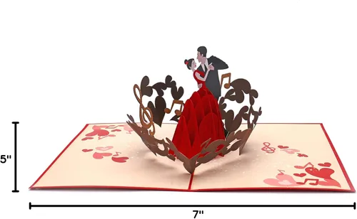 Miniatura 7 de Liif Tarjeta de felicitación 3D para el día de San Valentín, aniversario, compromiso, boda, felicitaciones, pensando en ti, gracias, tarjetas