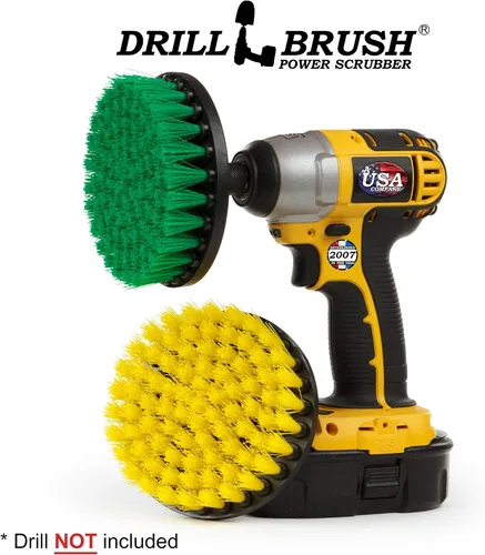Miniatura 4 de Accesorios de baño - Juego de cepillos de baño y cocina Power Scrubber - Suministros de limpieza - Cepillo de taladro - Alfombra de baño - Limpiador