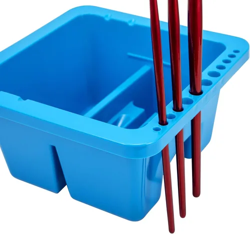 Miniatura 7 de MyLifeUNIT Limpiador de pinceles, soporte y organizadores para pinceles de pintura acrílica, acuarela y pinturas a base de agua (negro)
