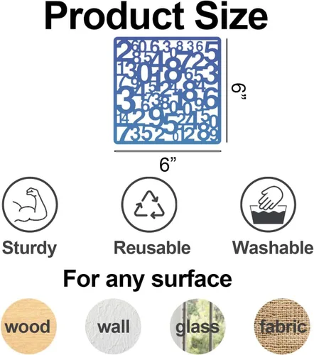 Miniatura 2 de Plantillas cubistas para manualidades, plantillas de textura reutilizables, plantillas de fondo de capas mixtas para pintar sobre muebles de madera
