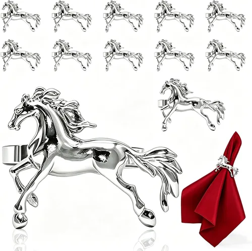 Miniatura 9 de Juego de 6 servilleteros de metal con diseño de abejorros dorados para jardín, boda, baby shower, cumpleaños, reuniones familiares, servilleteros