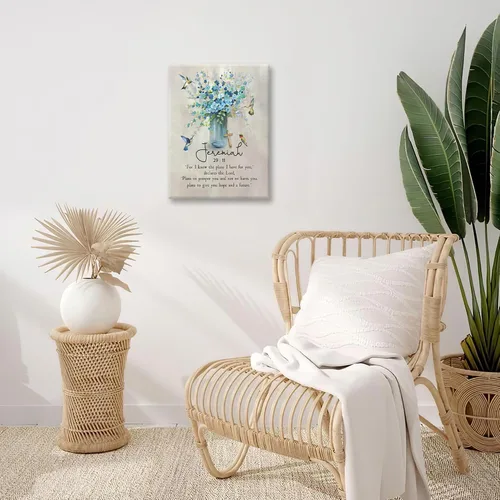 Miniatura 5 de Escritura Jeremías - Arte de pared con versículos bíblicos cristianos, impresiones en lienzo, cuadros de baño, cuadros enmarcados, regalos