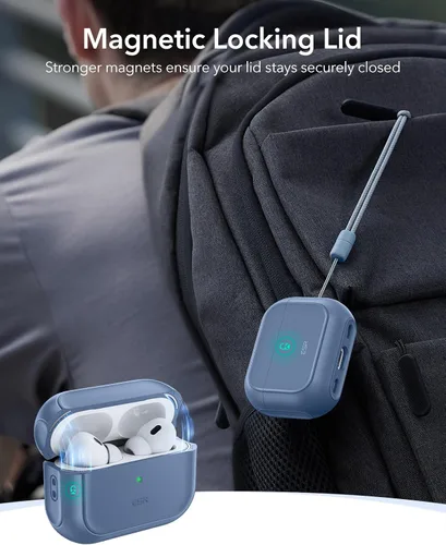 Miniatura 4 de ESR Funda para AirPods Pro 2 Case, Compatible con Airpods Pro Case de 2ª/1ª Generación (2023/2022/2019), Compatible con MagSafe, Cubierta de Azul