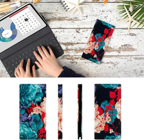 Miniatura 79 de HUA ANGEL Billetera para mujer, ultra delgada y delgada, con bloqueo RFID, tarjetero de crédito, doble embrague, carteras largas, regalo para A-ámbar