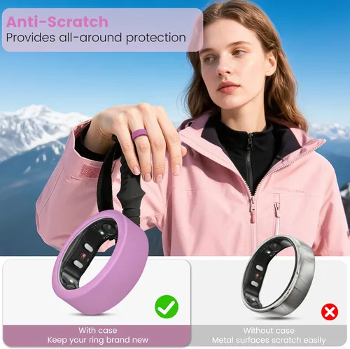 Miniatura 3 de Paquete de 10 fundas de anillo para RingConn Gen 3/Gen 2/Gen 1, protector de anillo de silicona elástica para RingConn Gen 2, accesorios