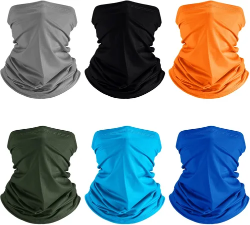 Miniatura 19 de Geyoga 6 piezas de protección UV para el verano, polaina de cuello refrescante, ropa para la cara, polaina para cuello, bufanda, protector solar