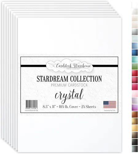 Miniatura 25 de Kunzite stardream metálico Cardstock 8.5" x 11" Premium – 105 Lb. Cover/284 GSM 25 hojas de cartulina almacén Kunzita púrpura claro