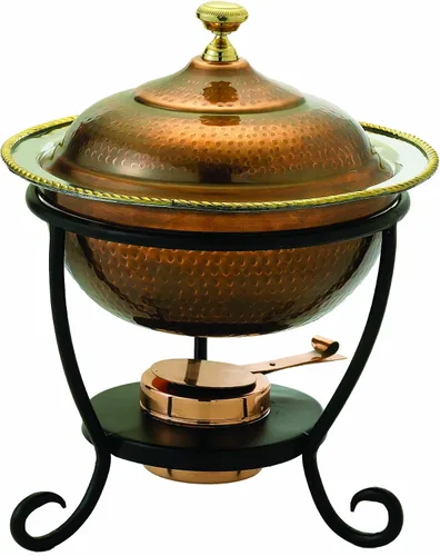 Miniatura 3 de Old Dutch - Plato redondo de acero inoxidable (12 x 15 pulgadas)
