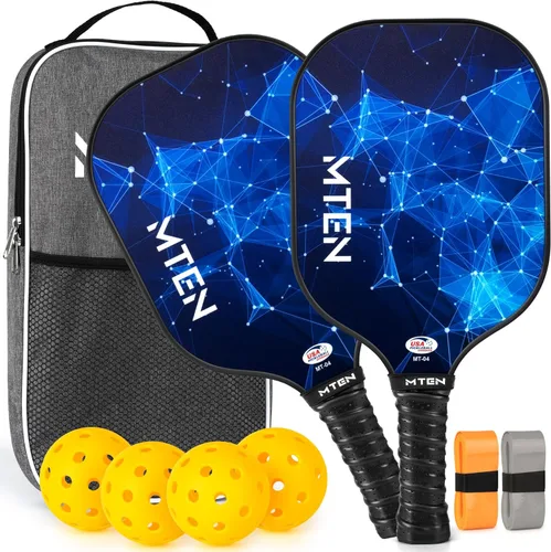 Miniatura 8 de Pickleball Paddles, USAPA Approved Fiberglass Surface Pickleball Set with Pickleball Rackets, Pickleball Paddles Set for Men Women