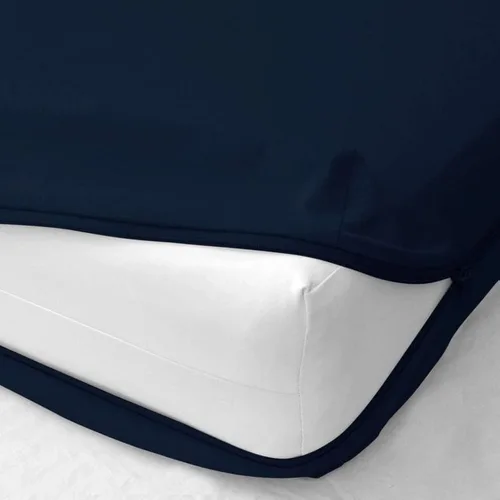 Miniatura 4 de Shreem Linen Sábana bajera ajustable con cremallera, bolsillo profundo de 8 pulgadas, microfibra suave cepillada de calidad de hotel, resistente al