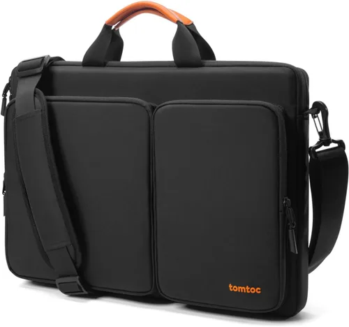 Miniatura 10 de tomtoc Bolso de hombro protector 360 para portátil para MacBook Air de 13 pulgadas 2025 M4/A3240, M3/A3113, M2/A2681, M1/A2337, MacBook Pro M2/M1