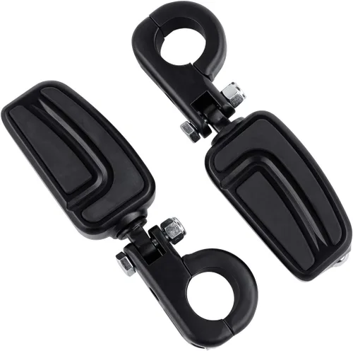 Miniatura 29 de Green-L Estriberas universales para motocicleta de 1 1/4 pulgadas con abrazadera P para Harley Sportster Softail Dyna Touring Road King Street Glide