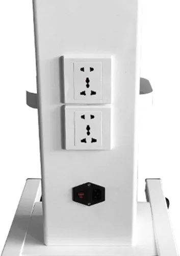 Miniatura 6 de Carrito de esteticista prémium con ruedas y enchufe, carrito de salón con asa, capacidad de peso de 110 libras, ideal para uso en spa de belleza