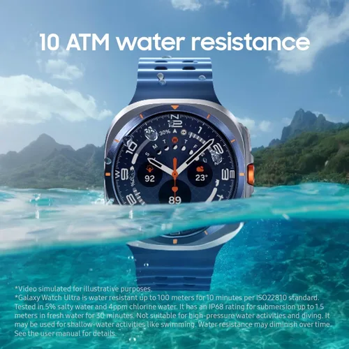 Miniatura 4 de Samsung Galaxy Watch Ultra Smartwatch - 2025 Version, 47mm, Titanium Blue, LTE (CAD Version & Warranty) - Durable Titanium Cover, Cushion Design