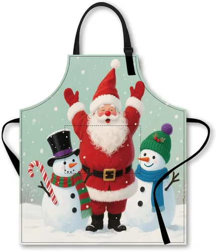 Miniatura 17 de Nuxovilar Bonito delantal de cocina, 26.77 x 30.7 pulgadas, ideal para cocinar diariamente, hornear, preparación de jardín