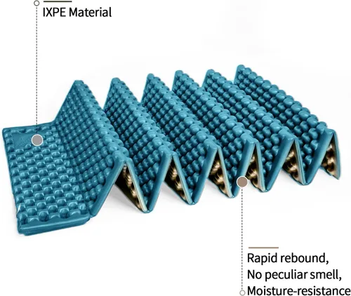 Miniatura 3 de Almohadillas de espuma para acampar para senderismo, colchón ultraligero de celda cerrada, tapete suave impermeable para adultos, esterillas anchas