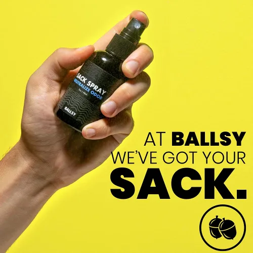 Miniatura 4 de Ballsy Spray corporal e ingle, desodorante para hombres, neutraliza el olor y la irritación de la piel con extractos de árbol de té y aloe vera