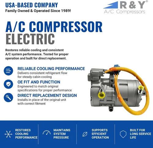 Miniatura 2 de RYC Compresor de aire acondicionado automotriz AD-1456-S