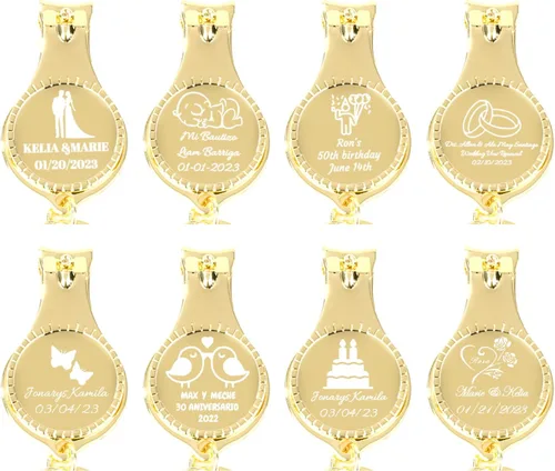 Miniatura 3 de 10 piezas de abrebotellas de oro personalizado llavero cortaúñas versátil y duradero, regalos privados personalizados para fiestas, bodas