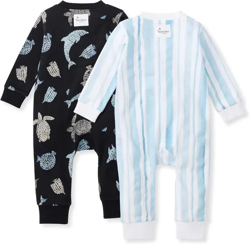 Miniatura 125 de Burt's Bees Baby - Pijama de una pieza para bebé, mameluco para dormir y jugar, algodón 100% orgánico, cremallera frontal