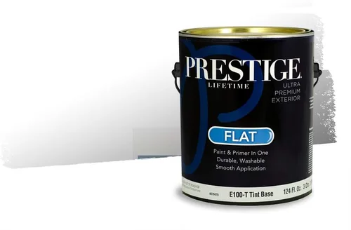 Miniatura 937 de Pintura Exterior + imprimación PRESTIGE, todo-en-uno, 1 galón, acabado mate, color comparable al Valspar* Royal Gray* VS151-Gris real