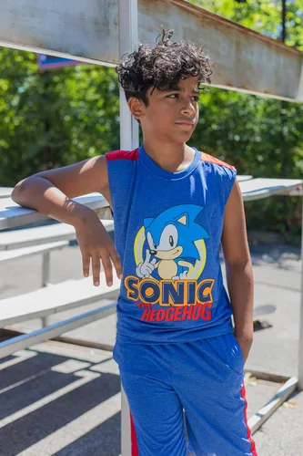 Miniatura 2 de SEGA Sonic The Hedgehog - Conjunto de 3 piezas, camiseta sin mangas