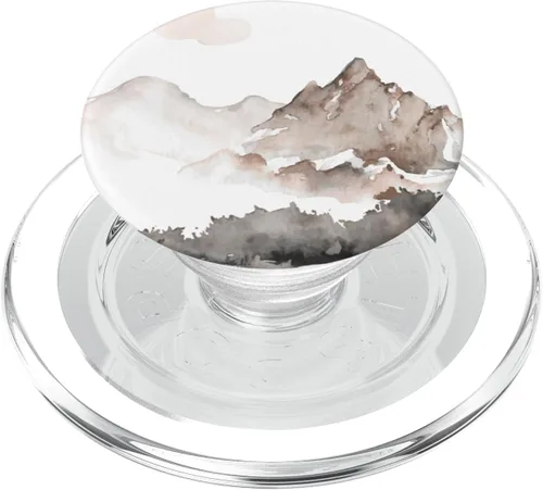 Miniatura 8 de PopSockets de paisaje de montañas de acuarela intercambiables PopGrip