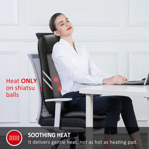 Miniatura 5 de Snailax Shiatsu - Masajeador de espalda para dolor de espalda, tejido profundo, masajeador de espalda baja y cuello con calor, masajeador de espalda