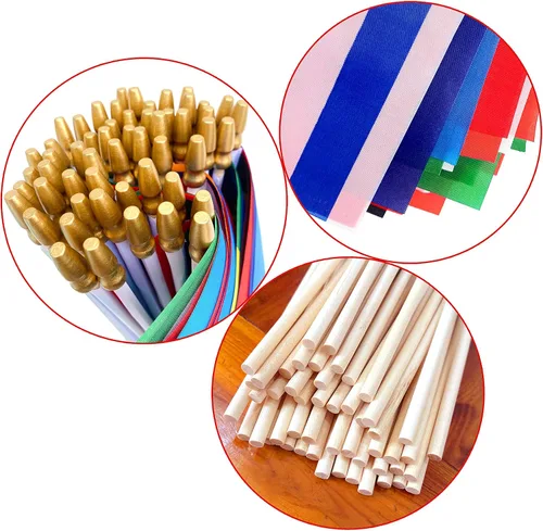 Miniatura 3 de Asia Asia 48 países banderas fijadas en palo de madera pequeña mini bandera de mano, 5x8 pulgadas