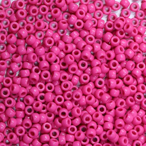 Miniatura 24 de 500 cuentas de plástico para hacer pulseras, manualidades, llaveros y decoraciones de adornos (amarillo)