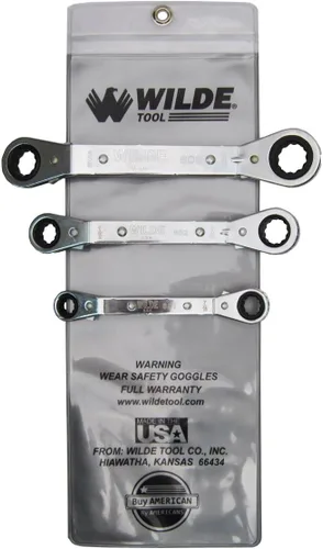 Miniatura 8 de Wilde Tool Llave de caja de trinquete 990, cuadrada de 1/4 pulgadas x 3/16 pulgadas / hexagonal de 9/16 pulgadas x 1/2 pulgadas