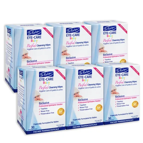 Miniatura 10 de Dr. Fischer Toallitas para ojos de bebé para recién nacidos y niños pequeños, toallitas limpiadoras estériles para conductos lagrimales obstruidos
