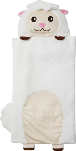 Miniatura 7 de Tapete para siesta preescolar con personaje de Nap Buddies para niños, saco de dormir con almohada para guardería, a partir de 3 años Cordero