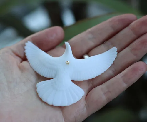 Miniatura 6 de Pareja de palomas de Solo en casa 2 Réplicas auténticas hechas en EE. UU. Directamente de John Perry, quien las creó para la película