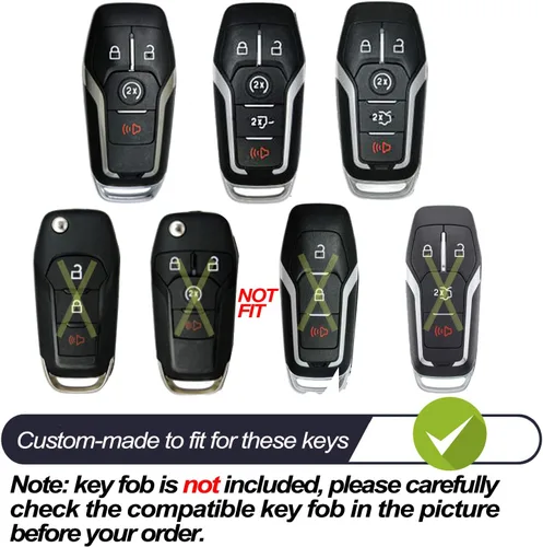 Miniatura 2 de MECHCOS Compatible con Ford Edge Explorer Fusion Mustang Expedition F-150 F-250 F-350 F-450 Super Duty Transit-150 250 350 HD Lincoln MKC MKX MKZ
