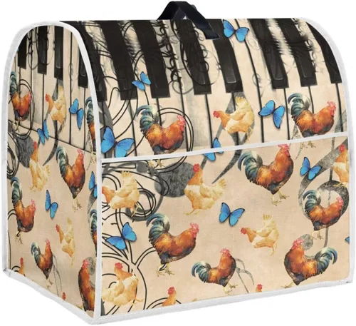 Miniatura 18 de Funda para batidora de pie de libélula bohemia compatible con mezclador de cocina de 4.5 a 5 cuartos de galón, a prueba de polvo, cubierta