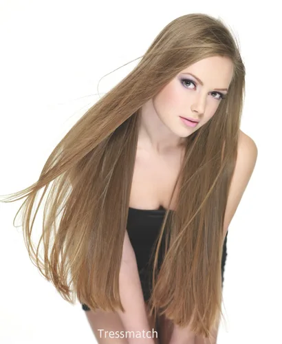 Miniatura 12 de TRESSMATCH® Extensiones de cabello humano Remy con clip de 20 a 22 pulgadas, grueso a puntas, rubio decolorado (sólido613), juego de cabeza completa