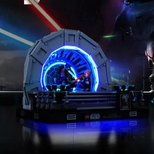 Miniatura 4 de Kit de luz mejorado para compatible con Lego Emperor's Throne Room Diorama Juego de construcción, decoración de luces compatible con Lego 75352